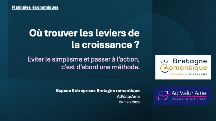 Isabelle Tanfi et David Buisset faisant le bilan de cette Matinale Economique